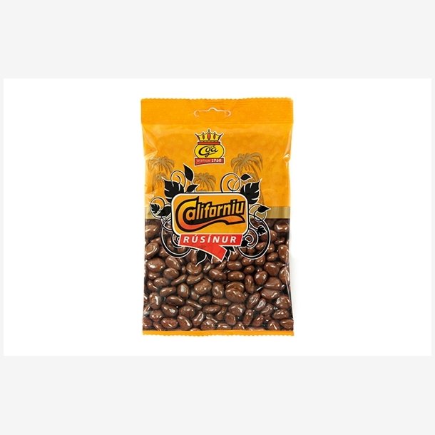 Goa Rosiner med lys chokoladeovertrk - 150g