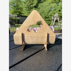 Servietholder af Birketr m/hestemotiv